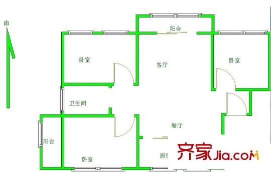 魏西花園 戶型圖