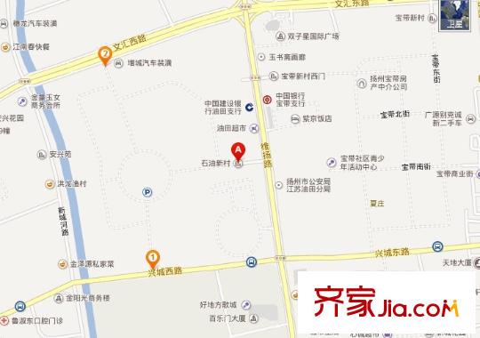 石油新村交通圖