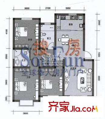 西湖西苑 戶型圖