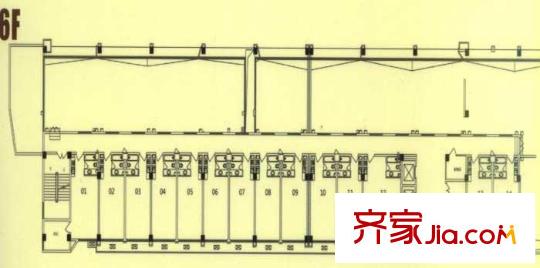 麗晶都市公寓B戶型圖B5座6F戶型 1室1廳1衛(wèi)1廚