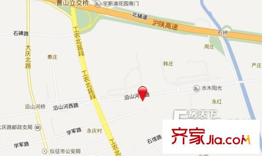 紅葉小區(qū)交通圖 