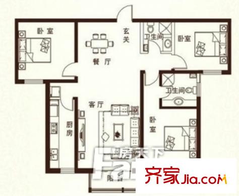 蜀秀花園戶型圖