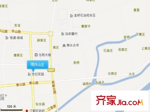 明珠山莊交通圖
