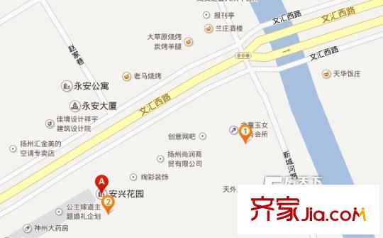 安興花園交通圖 