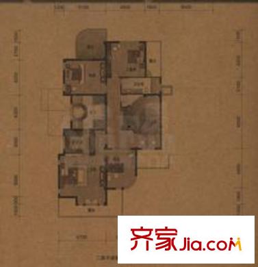 廣源.世紀(jì)花園戶型圖世紀(jì)豪園E戶型二層5室4廳5衛(wèi)1廚426.00平方米 