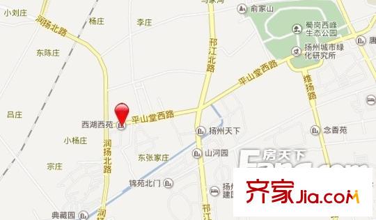 西湖西苑交通圖  