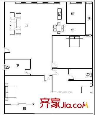 西湖西苑 戶型圖