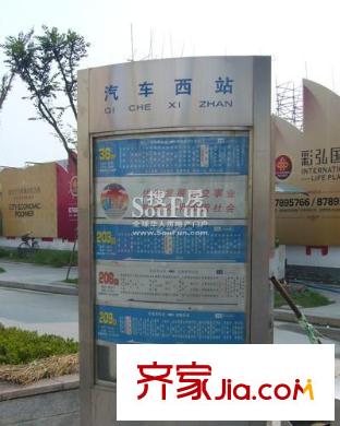 彩弘國際交通圖公交站牌