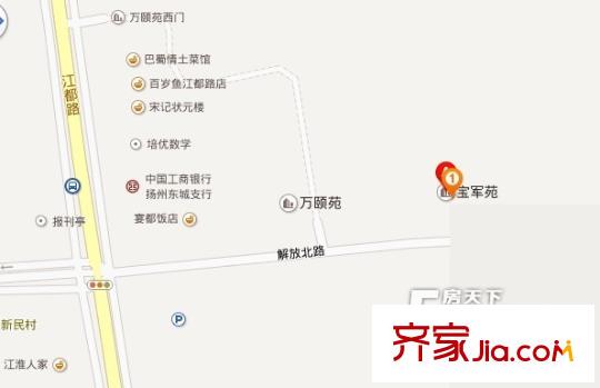 寶軍苑交通圖 