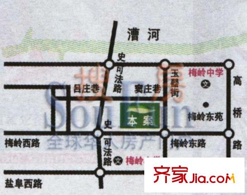 梅嶺佳園交通圖