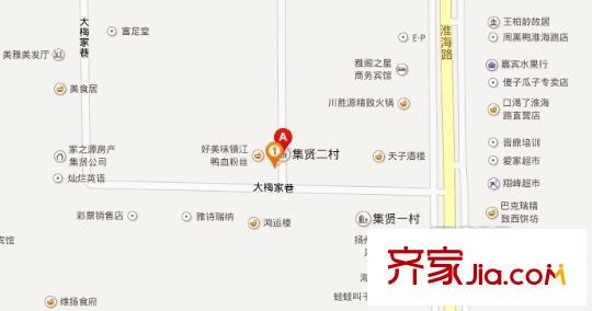 集賢二村交通圖 