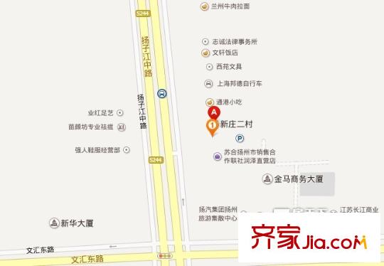 新莊二村交通圖 