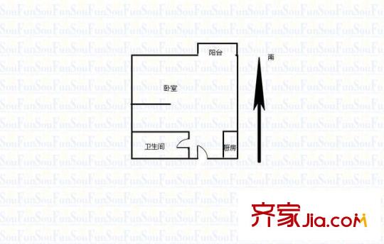 潤(rùn)揚(yáng)廣場(chǎng) 1室 戶(hù)型圖