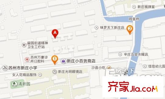 新莊一村交通圖 