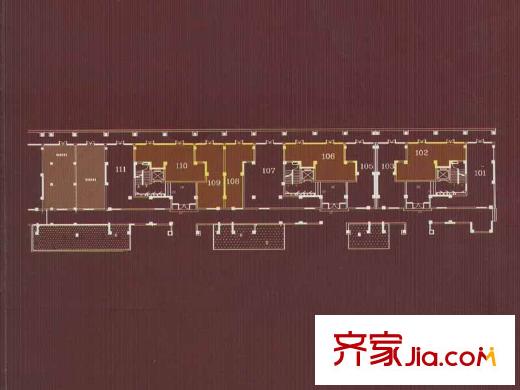 恒通帝景藍(lán)灣戶型圖八號樓商業(yè)街平面戶型 