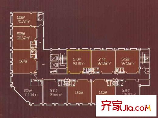 恒通帝景藍灣戶型圖五層平面戶型 