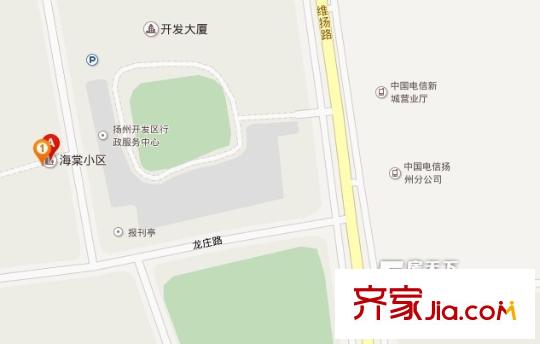 海棠小區(qū)交通圖 