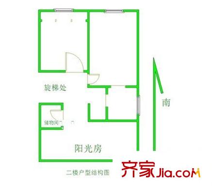 新莊新村 2室 戶型圖
