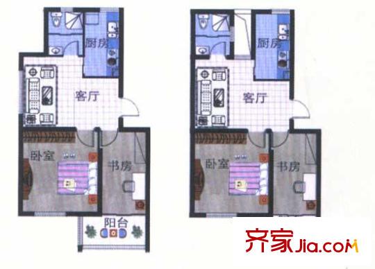 養(yǎng)怡花園戶型圖戶型 2室1廳1衛(wèi)1廚