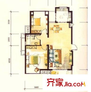 江陽(yáng)苑 戶型圖