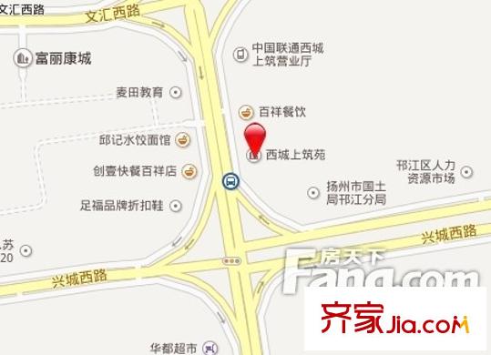 樹宏西城上筑交通圖 