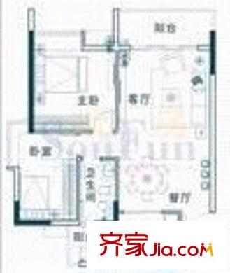 玉帶河新村 3室 戶(hù)型圖