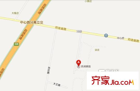 西湖景園交通圖 