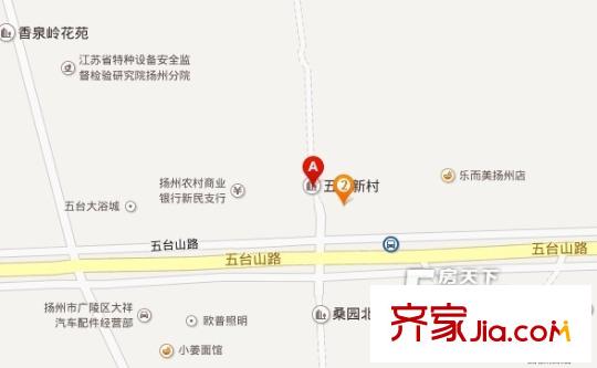 五臺新村交通圖 
