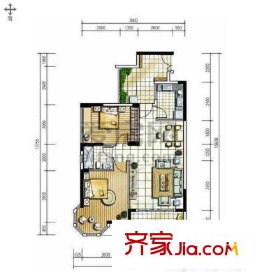 山水錦城 戶型圖