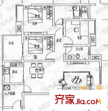 念四二村戶型圖兩居 2室