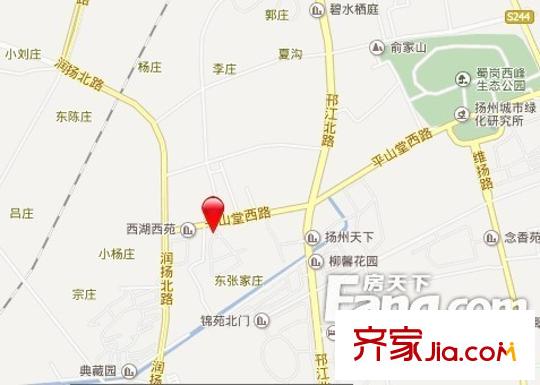 西湖花園四期交通圖 