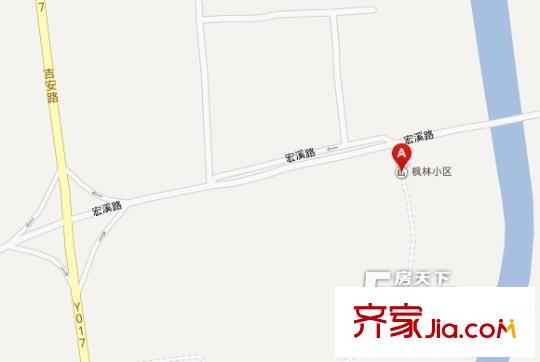 楓林小區(qū)交通圖 