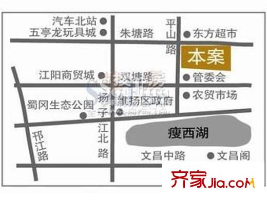 養(yǎng)怡花園交通圖區(qū)位圖