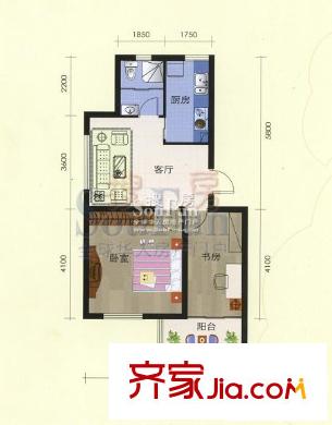 養(yǎng)怡花園戶型圖d1戶型圖 2室1廳1衛(wèi)1廚