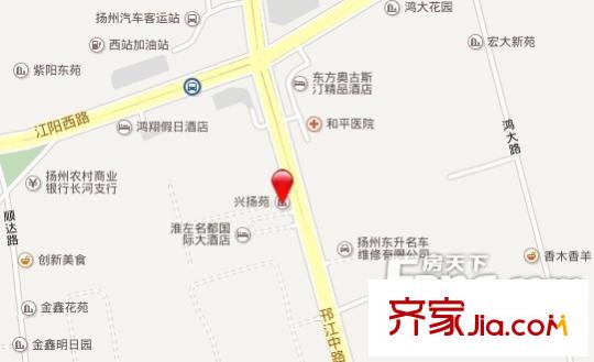 興揚(yáng)苑交通圖 