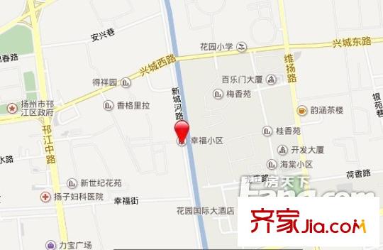 新幸福小區(qū)交通圖 