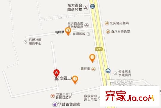 念四二村交通圖 