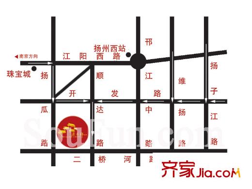 淮左郡莊園交通圖