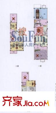 淮左郡莊園戶型圖別墅四 5室2廳3衛(wèi)