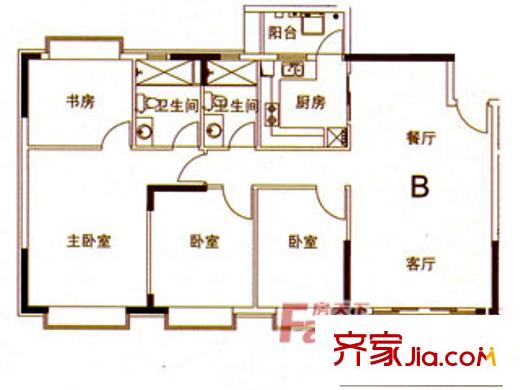 山水錦城 戶型圖