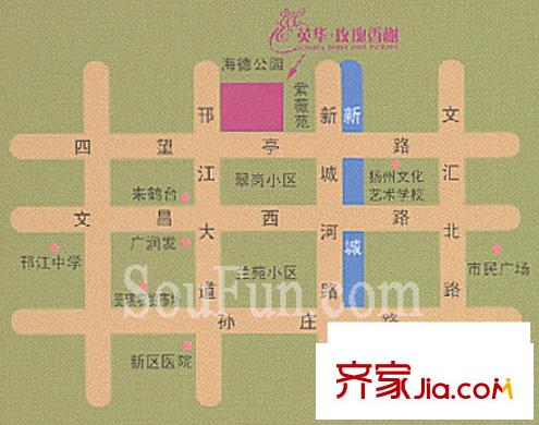 玫瑰香榭交通圖