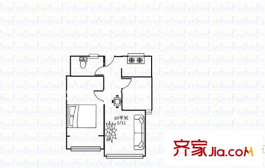 花樣年華戶型圖003309109801 
