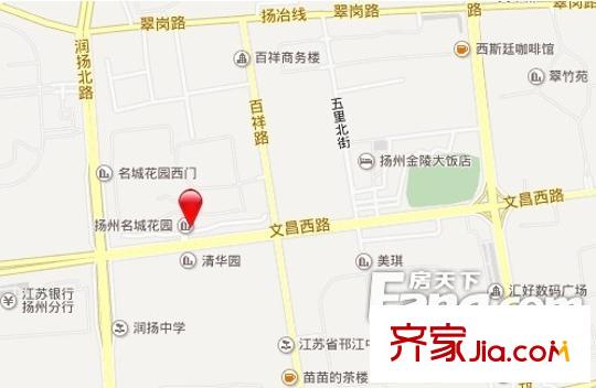 新港名城花園交通圖 