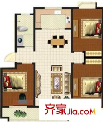 瘦西湖新苑 2室 戶型圖