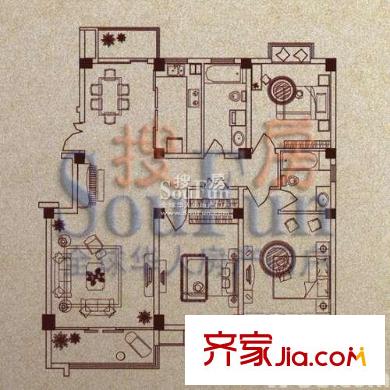 御河苑戶型圖御戶1 