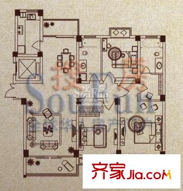 御河苑戶型圖御戶4 