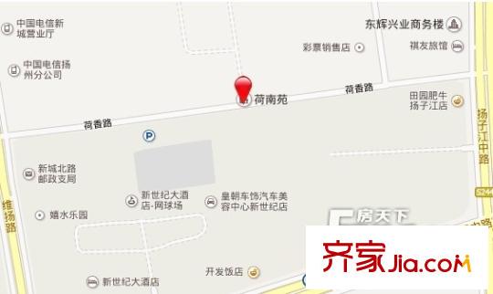 荷南苑交通圖 