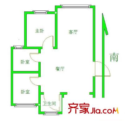 振興花園 3室 戶型圖