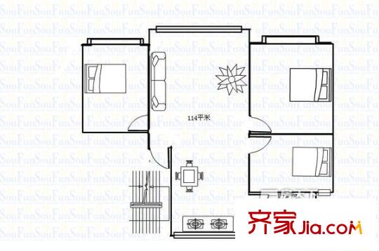 石油山莊戶型圖403493843800 