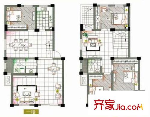 潤和御景城一期A戶型 4室3廳2衛(wèi)1廚